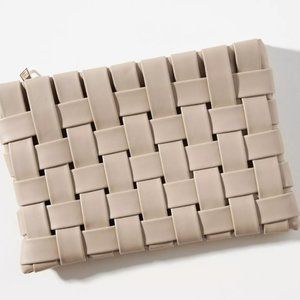 Anthropologie Lindy Woven Clutch w/ Strap